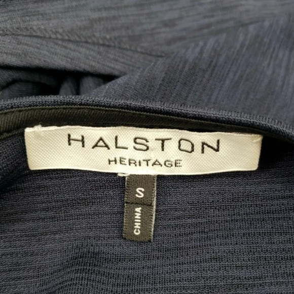 Halston Heritage Ponte Side Pleat Dress - Picture 7 of 8